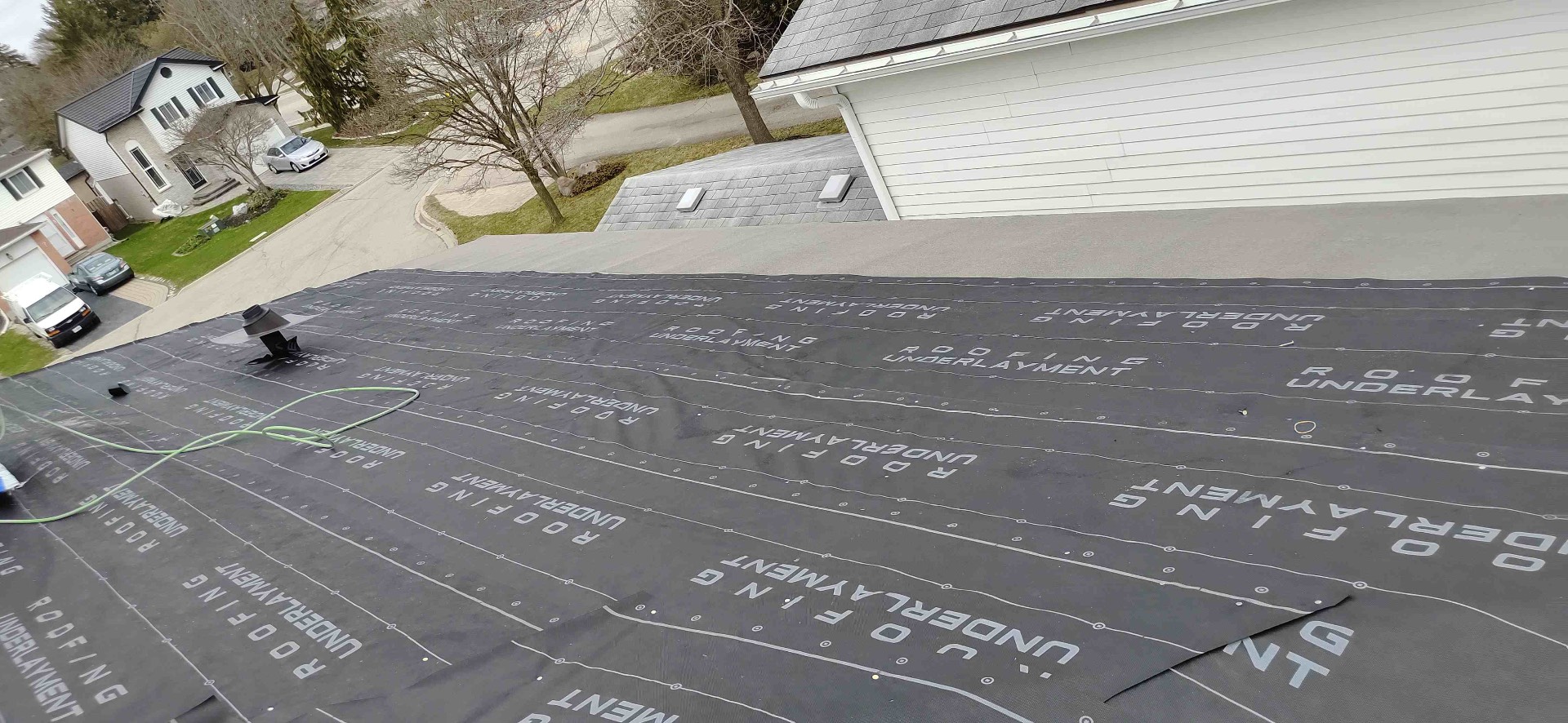 JamrockRoofing synthetic underlayment installation